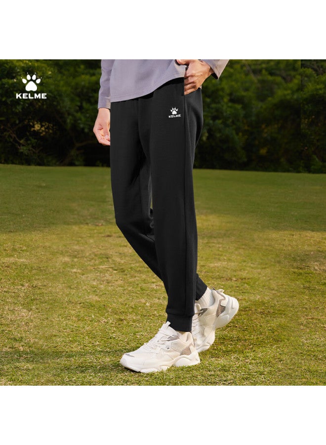 Kelme Men's Summer New Knitted Cuffed Sports Pants Casual Straight-leg Trousers - Image 4