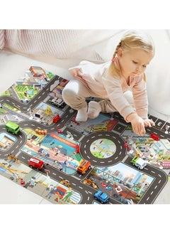 Generic Large-Scale City Scene Game Mat - Waterproof and Durable Traffic Route Map with Civilization Theme, Perfect for Indoor and Outdoor Play - Multi-Scene Compatible, Easy to Clean  - Image 2