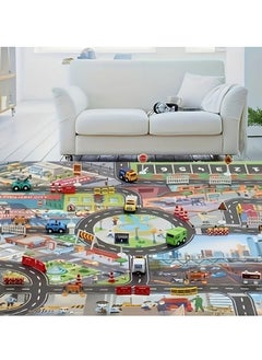 Generic Large-Scale City Scene Game Mat - Waterproof and Durable Traffic Route Map with Civilization Theme, Perfect for Indoor and Outdoor Play - Multi-Scene Compatible, Easy to Clean  - Image 3