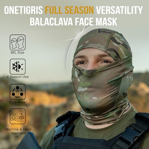 OneTigris Tactical Hood Headwear Balaclavas Full Face Mask - Image 5