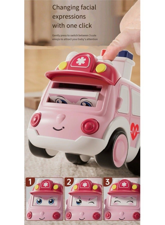 Children's Fire Truck Toy Cartoon Shatterproof Sliding Toy Car - Image 4