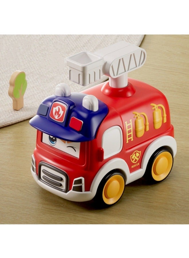 Children's Fire Truck Toy Cartoon Shatterproof Sliding Toy Car - Image 1