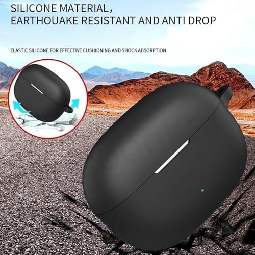 Cocoonkart Silicone Case Cover for Realme Buds T200 Lite | T200x (Earbuds Not Included) -Black - Image 4