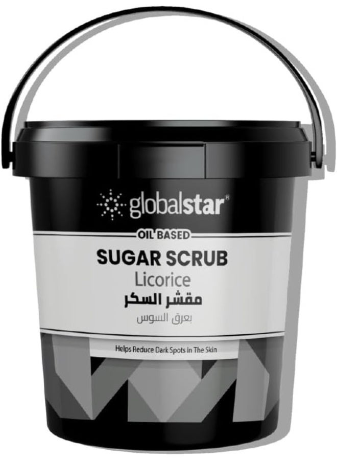 globalstar Oil Sugar Scrub Licorice 600ml - Image 1