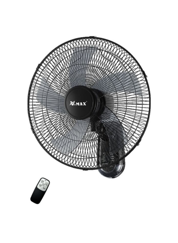 Vmax Wall Fan with Remote Control | 18-Inch Powerful Airflow | Adjustable Oscillation | 3-Speed Settings | Quiet Motor | Perfect for Home, Office & Bedroom - Image 3