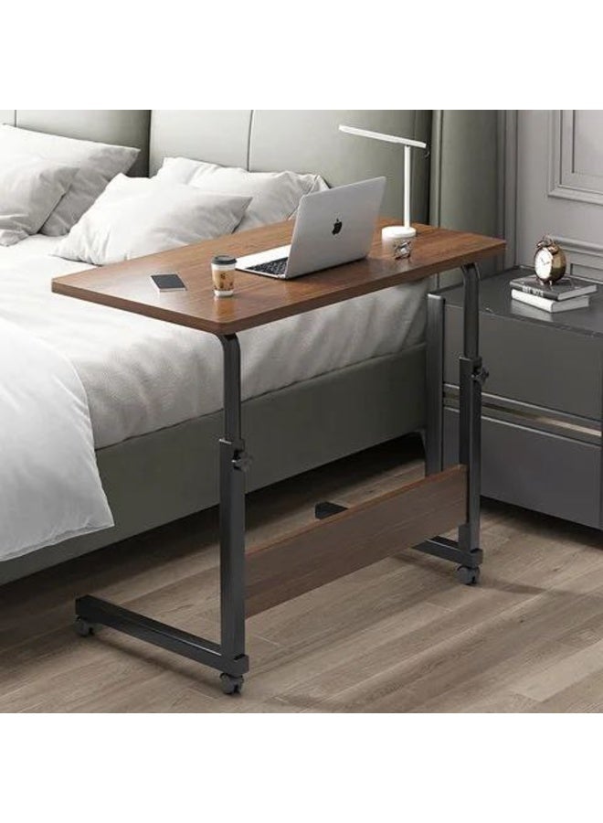 The genius multi-purpose table helps you save space. An elegant side table that will become an essential part of your daily work from home needs, when you have guests, or to place some decorative pieces and flowers on it to add elegance to your home, and many other uses. Steel iron - Adjustable MD wood. - Image 5