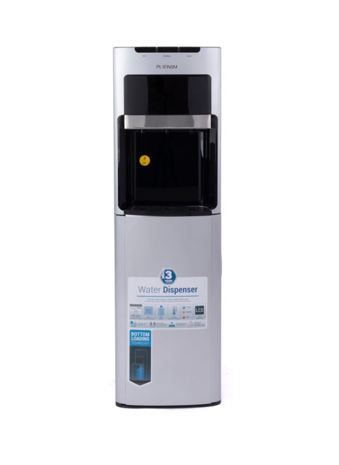 Platinum Bottom Loading Water Dispenser with Child Lock Silver and Black