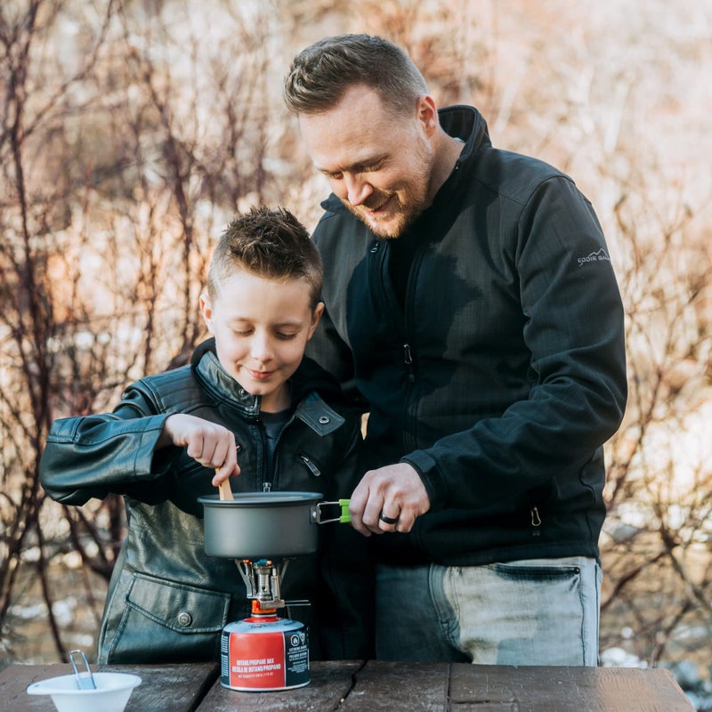 MalloMe Backpacking Stove - Portable Camping Stove - Small Backpack Camp Single Burner for Propane Butane Isobutane Fuel Canister - Mini Pocket Rocket Jet Boiler for Hiking & Gas Cooking - Image 2