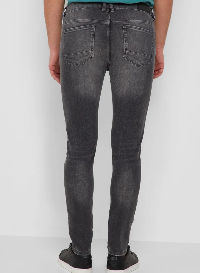 Mango Man Jude Rinse Wash Skinny Fit Jeans