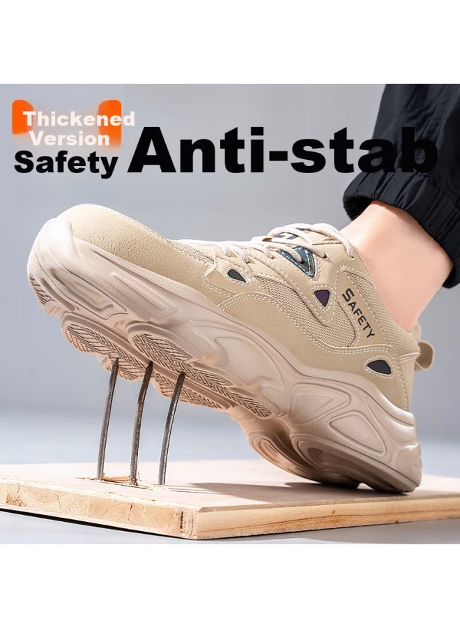 WELDON حذاء عمل آمن للرجال من وايلون شيلد صيفي خفيف الوزن وقابل للتنفس مع حماية من الصدمات وقاعدة ناعمة F123 38 - Image 4