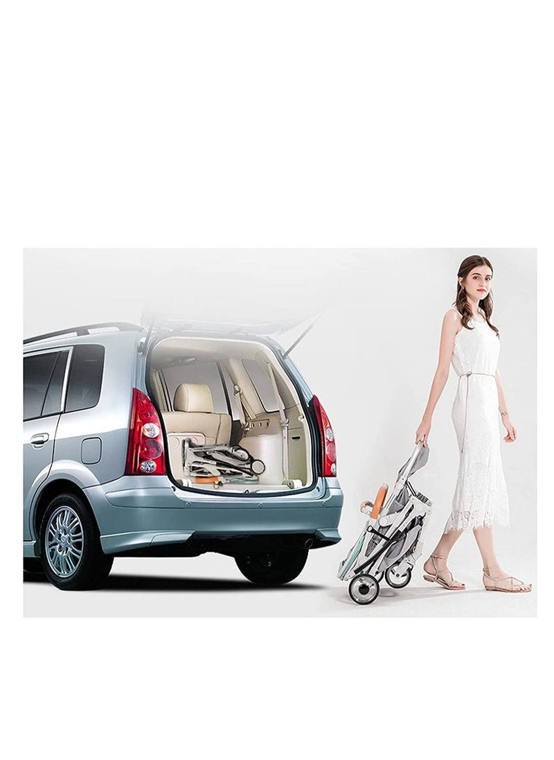 GT-Wheel - Portable Baby Stroller Specific Design For Traveling, Newborn Baby Pram, TR20 (Blue) - Image 1