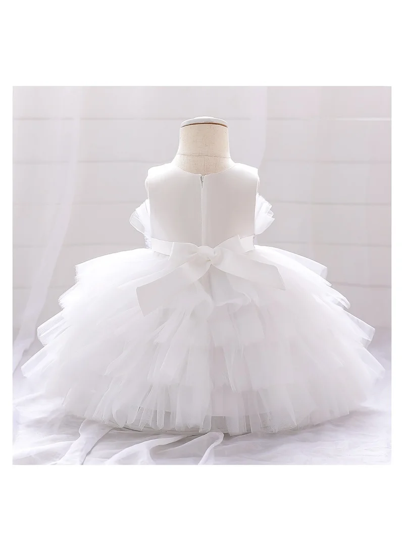 D'Daniela Fluffy Party Dress "Juliet" White Colour for 2 Yrs