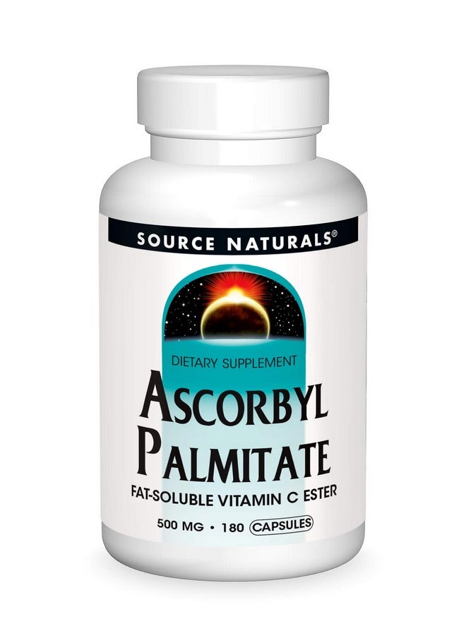 Source Naturals - Ascorbyl Palmitate 500Mg Fat Soluble Vitamin C Ester Supplement 180 Capsules - Image 1