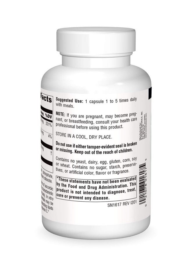 Source Naturals - Ascorbyl Palmitate 500Mg Fat Soluble Vitamin C Ester Supplement 180 Capsules - Image 1