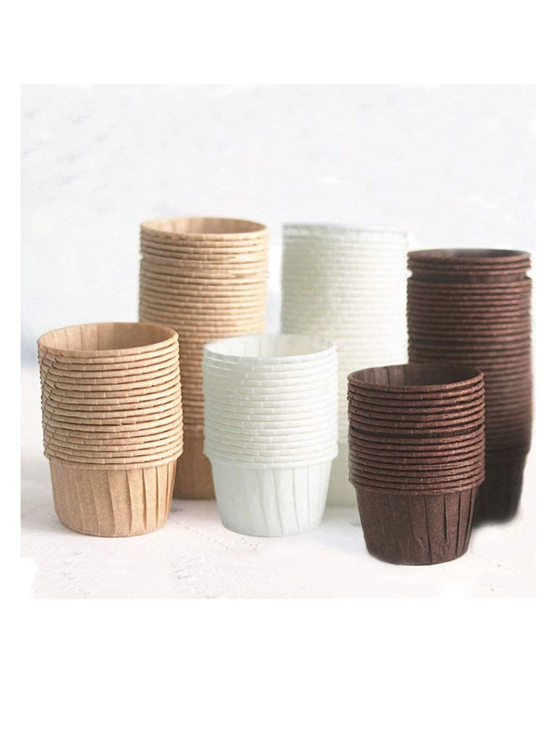 إكسفور 150 قطعة من أكواب الخبز للاستعمال مرة واحدة ، قوالب مافن وكب كيك صغيرة ، مقاومة للحرارة العالية ، ورق زيت السيليكون المقاوم للزيت ، أغلفة الخبز ، زينة حفلات أعياد الميلاد ، ملحقات الخبز - Image 4