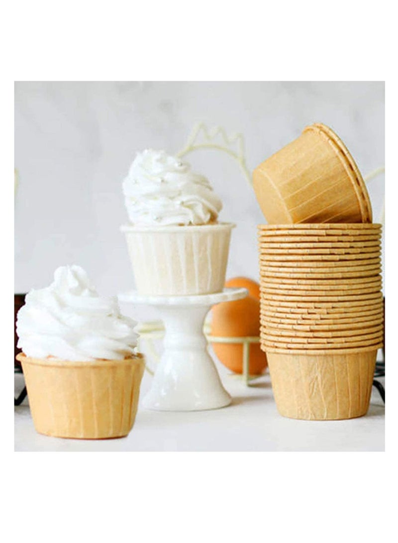 إكسفور 150 قطعة من أكواب الخبز للاستعمال مرة واحدة ، قوالب مافن وكب كيك صغيرة ، مقاومة للحرارة العالية ، ورق زيت السيليكون المقاوم للزيت ، أغلفة الخبز ، زينة حفلات أعياد الميلاد ، ملحقات الخبز - Image 3