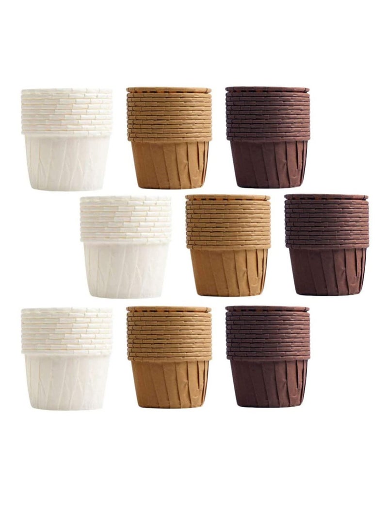 إكسفور 150 قطعة من أكواب الخبز للاستعمال مرة واحدة ، قوالب مافن وكب كيك صغيرة ، مقاومة للحرارة العالية ، ورق زيت السيليكون المقاوم للزيت ، أغلفة الخبز ، زينة حفلات أعياد الميلاد ، ملحقات الخبز - Image 1