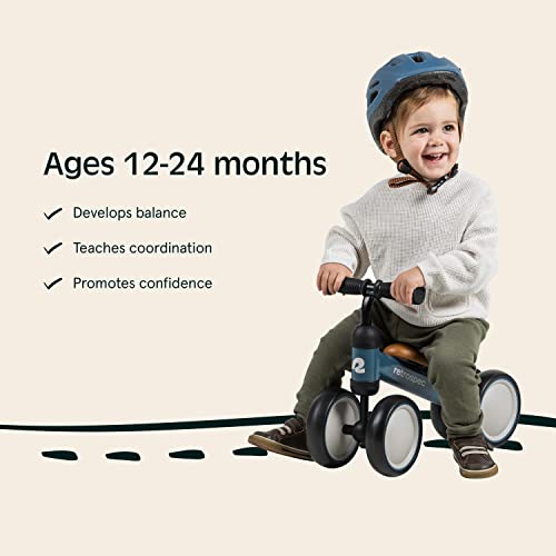 Retrospec Cricket Baby Walker Balance Bike with 4 Wheels for Ages 12-24 Months - Baby Toys & Toddler Toys for 1 Year Olds - Ride On Bicycle - Boys & Girls - Image 5