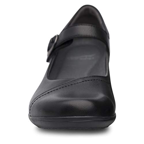 Dansko Fawna Mary Jane for Women - Cute, Comfortable Shoes with Arch Support - Versatile Casual to Dressy Footwear with Buckle Strap - Lightweight Rubber Outsole Black Milled Nappa 7.5-8 M US - Image 4
