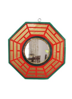 BLESS KRAFT BLESS KRAFT Wood Bagua Mirror For Vastu Feng Shui Convex Bagua Round Mirror Positive Energy Protection Wall Door Hanging For Home And Office Referred By Vastu Expert Bagua_Mirror_9 
