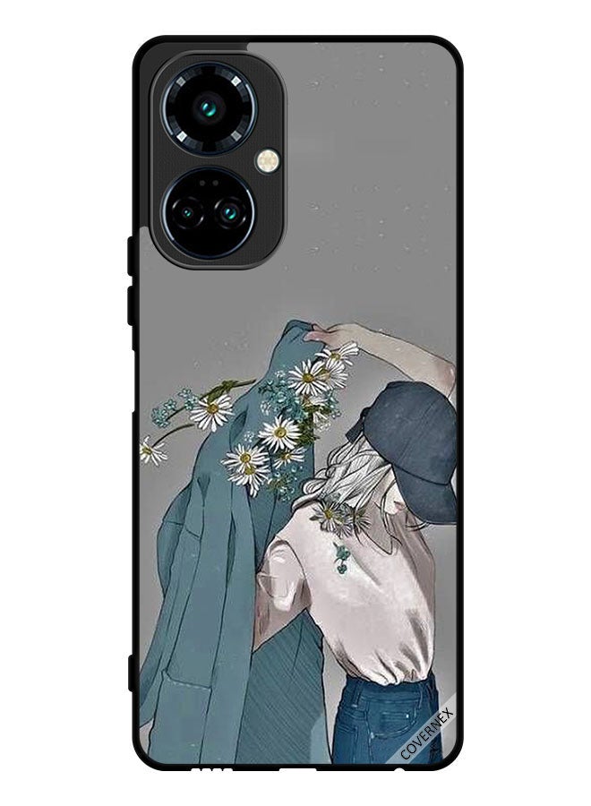 Covernex Protective Case Cover For Tecno Camon 19 Cap Girl Wearing Coat Art - Image 1