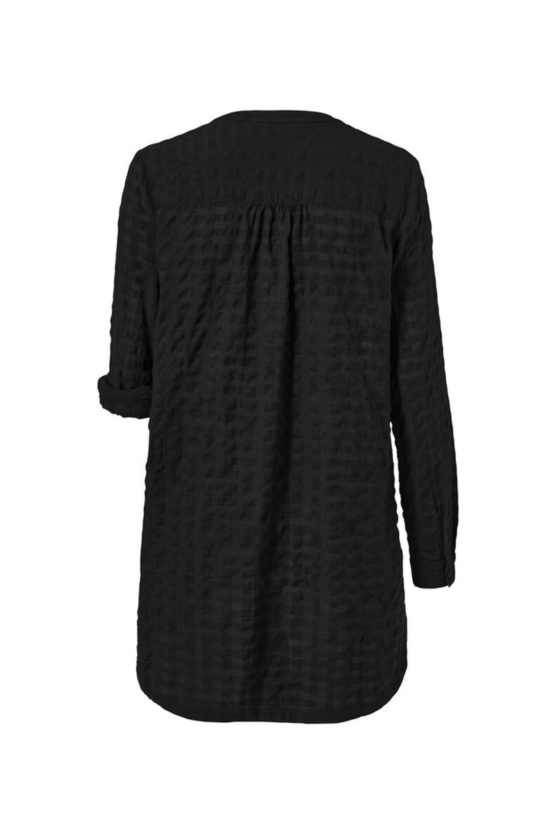 Tchibo Women Split Neck Long Sleeve Tunic, Black - Image 4
