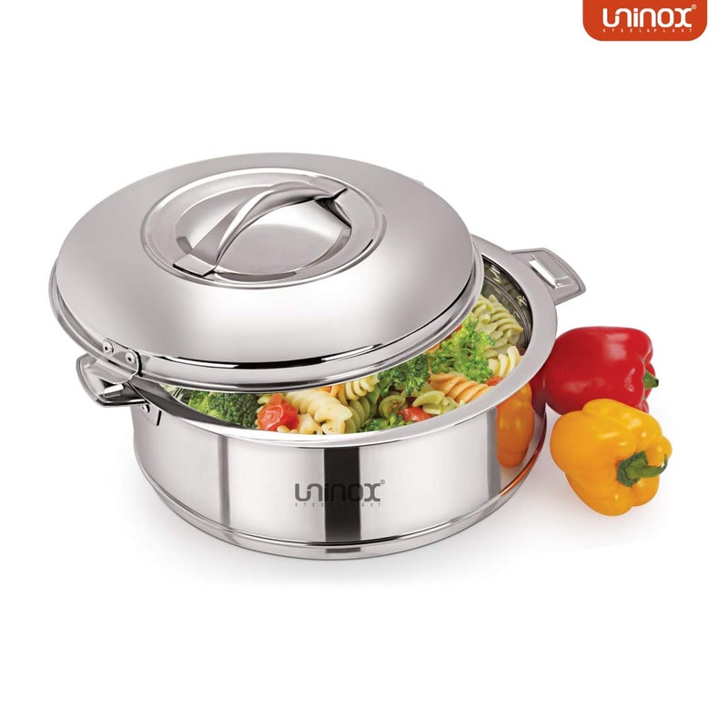 uninox Stylo Double-Walled Stainless Steel Casserole (500 ml) - Insulated, Portable, Hot & Cold Food Storage & Serving - Image 2
