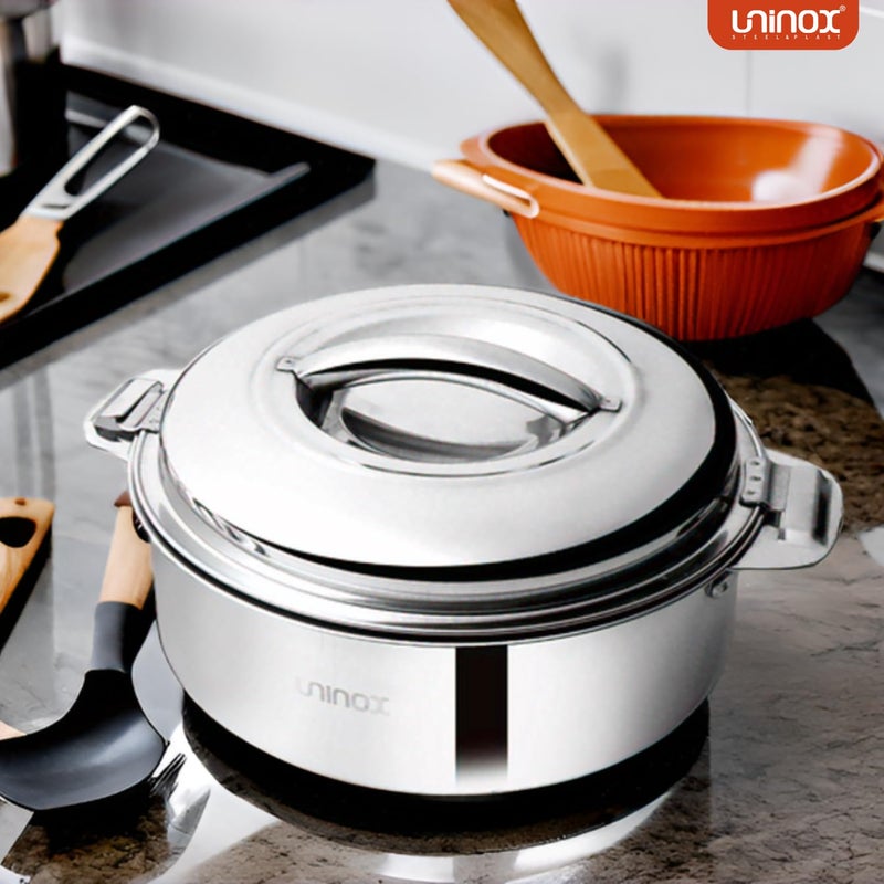 uninox Stylo Double-Walled Stainless Steel Casserole (500 ml) - Insulated, Portable, Hot & Cold Food Storage & Serving - Image 3