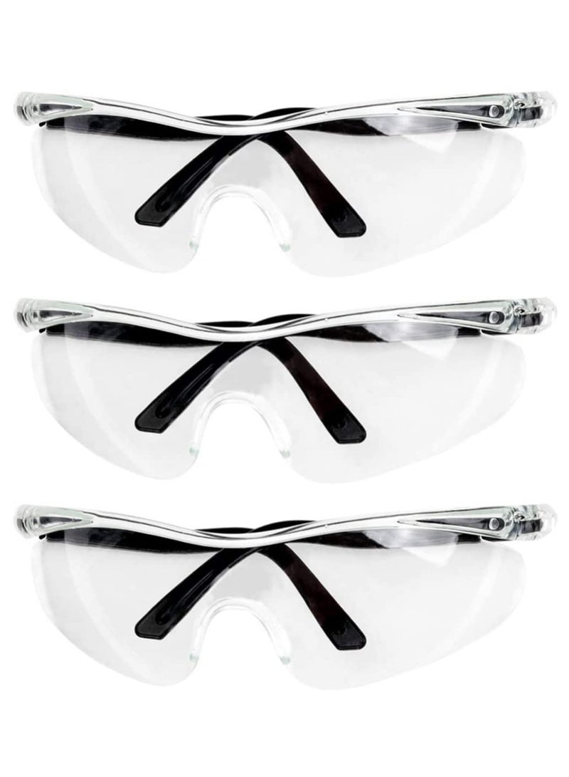 KASTWAVE KASTWAVE Transparent Eyes Protective Glasses Full Eyes Protection Goggles for Kids men and women, Prevent Droplets and Waterproof, Windbreak sand for Outdoor, Bike Race, Travel, Pool Swimming Party  - Image 2