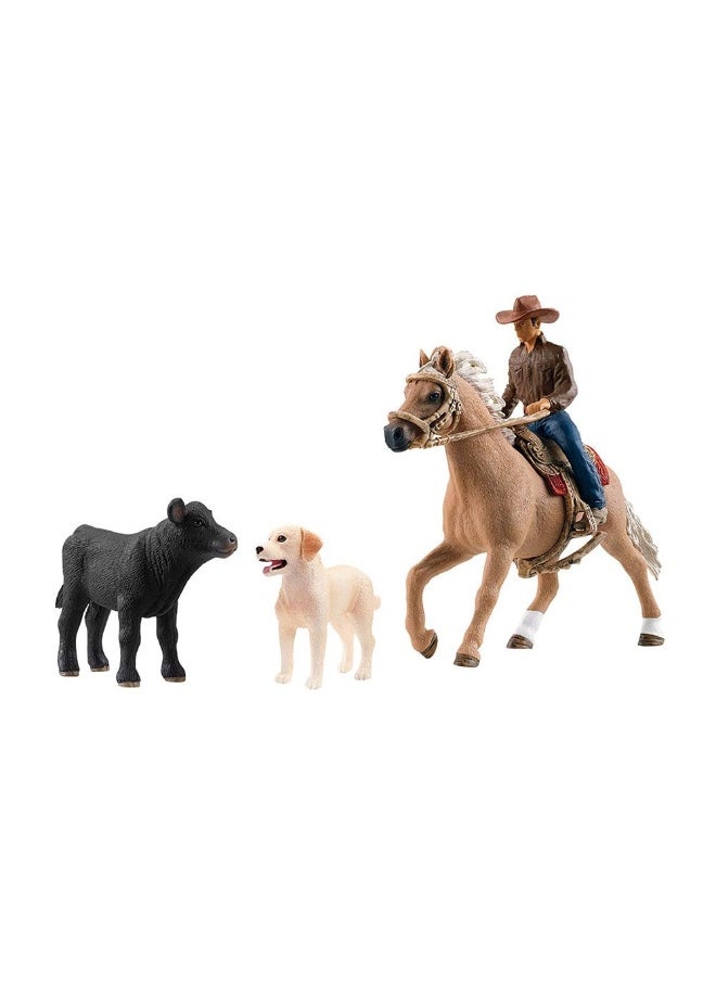 Schleich Farm World Western Riding Adventures Figure With Accessories  - Image 2