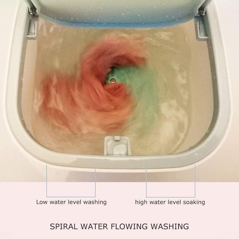 klarako Mini Washing Machine, 3.8L USB Powered Desktop Laundry Washer Portable Electric Washing Machine for Home Apartment Dorm RVs Small Places and Outdoor Camping Travel Use - Image 2