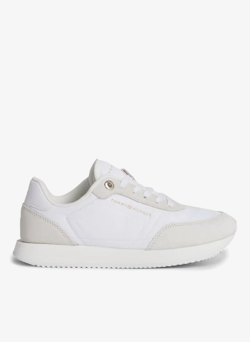 TOMMY HILFIGER Suede Mixed Texture Runner Sneakers