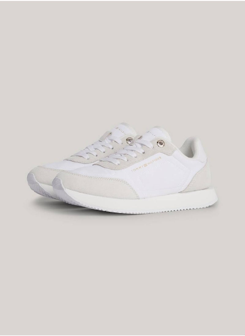Suede Mixed Texture Runner Sneakers