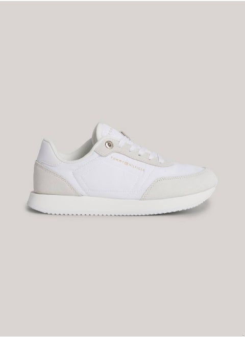 Suede Mixed Texture Runner Sneakers