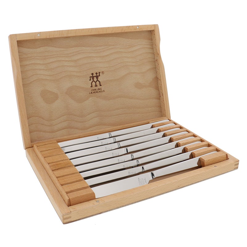 Zwilling ZWILLING Razor-Sharp Steak Knives set of 8, German Engineered Informed by 290+ Years of Mastery, Silver  - Image 1