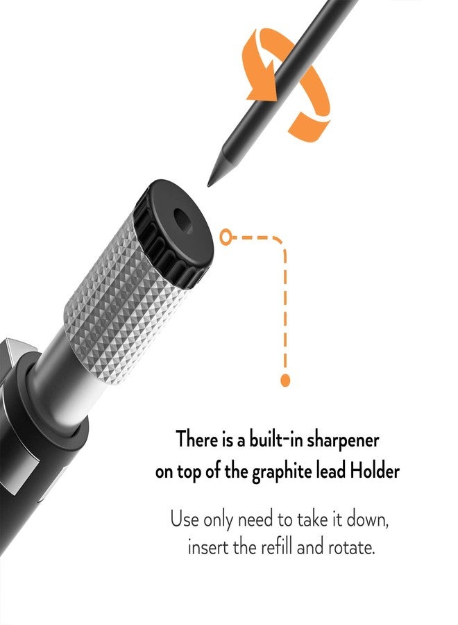 نيكبرو مجموعة أقلام رصاص ميكانيكية نيكبرو مكونة من 11 لونًا، مقاس 2 مم، بالإضافة إلى 3 أقلام رصاص للرسم الهندسي مقاس 2 مم، مناسبة للرسم والكتابة والتخطيط والبناء، مع 6 أنابيب إعادة تعبئة مسبقة الشحذ من نوع 2B وألوان أخرى، وممحاة، ومبراة. - Image 4