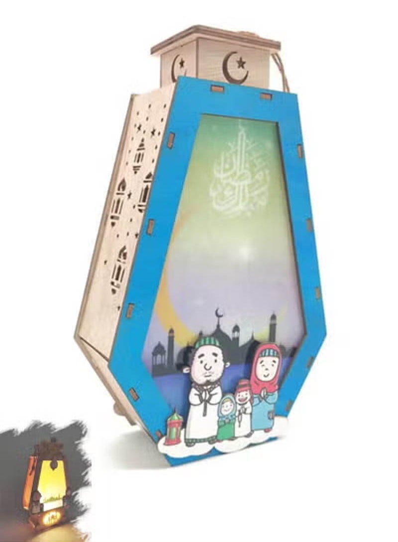 سي او أرماء فانوس رمضاني خشبي - Image 3