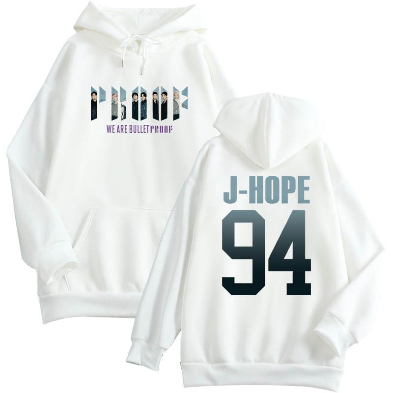 KPOP Band New Album Hoodie Sweatshirt J-HOPE94 white