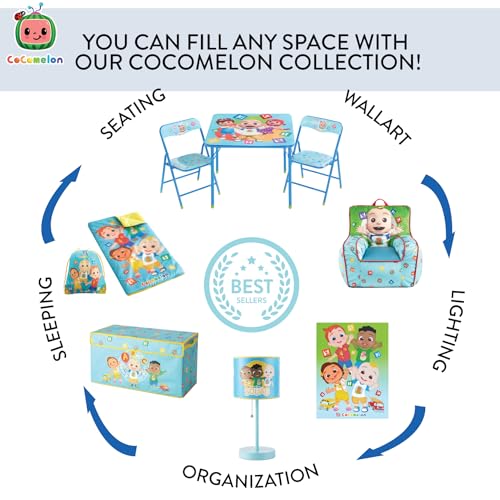 Idea Nuova Cocomelon Pop-Up Hamper with Durable Carry Handles, Kids Laundry & Room Storage Organizer, 21”H x 13.5”W x 13.5”L - Image 4