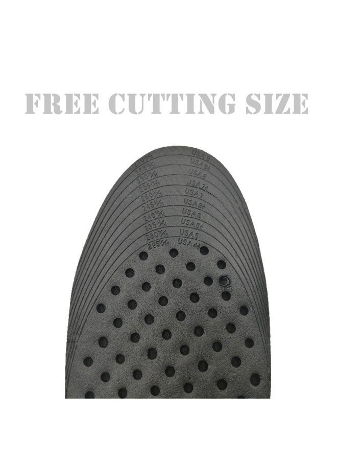 Kalevel Unisex Height Increase Insoles 11cm 4.4 Inches Adjustable Insoles Breathable Insole Insoles Increased Insoles Shoe Lifts Increased Shoe Pad Elevator Insoles for Men Women (Black) - Image 4