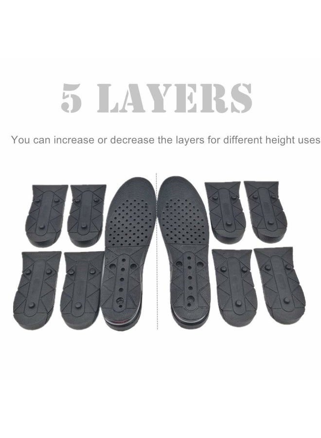 Kalevel Unisex Height Increase Insoles 11cm 4.4 Inches Adjustable Insoles Breathable Insole Insoles Increased Insoles Shoe Lifts Increased Shoe Pad Elevator Insoles for Men Women (Black) - Image 5