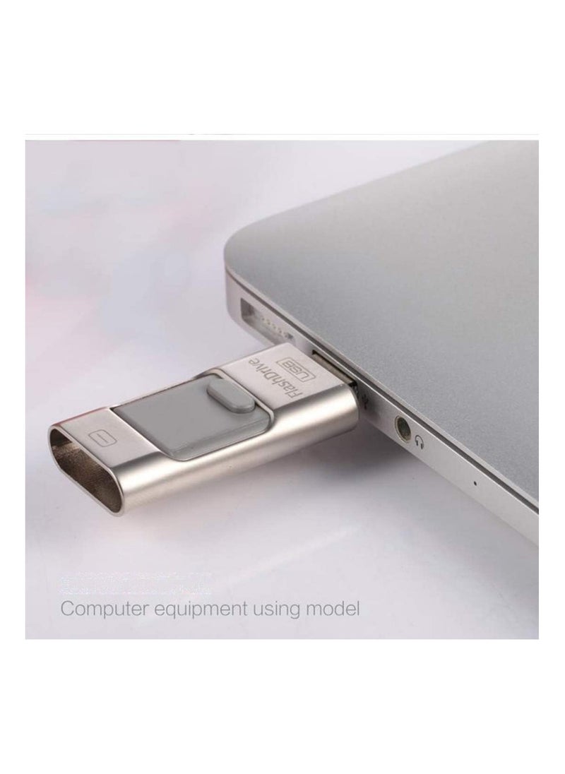 ELTRAZONE ELTERAZONE  3-In-1 OTG USB 3.0 Memory Stick Pen Drives for iPhone/iPad/Android /PC (256GB, Silver)  - Image 4