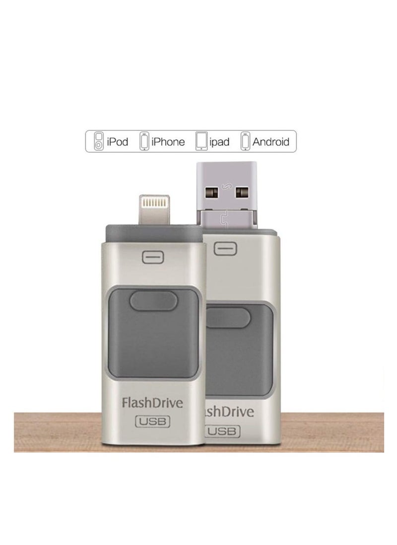 ELTRAZONE ELTERAZONE  3-In-1 OTG USB 3.0 Memory Stick Pen Drives for iPhone/iPad/Android /PC (256GB, Silver)  - Image 3