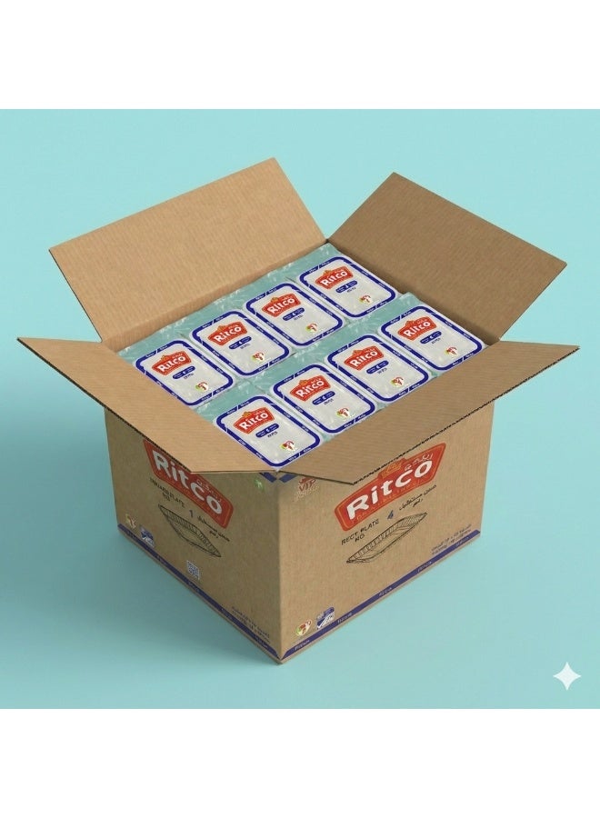 Ritco Carton Of Rectangular Plastic Plates, Size 4 (500 Plates/Carton) - Image 2