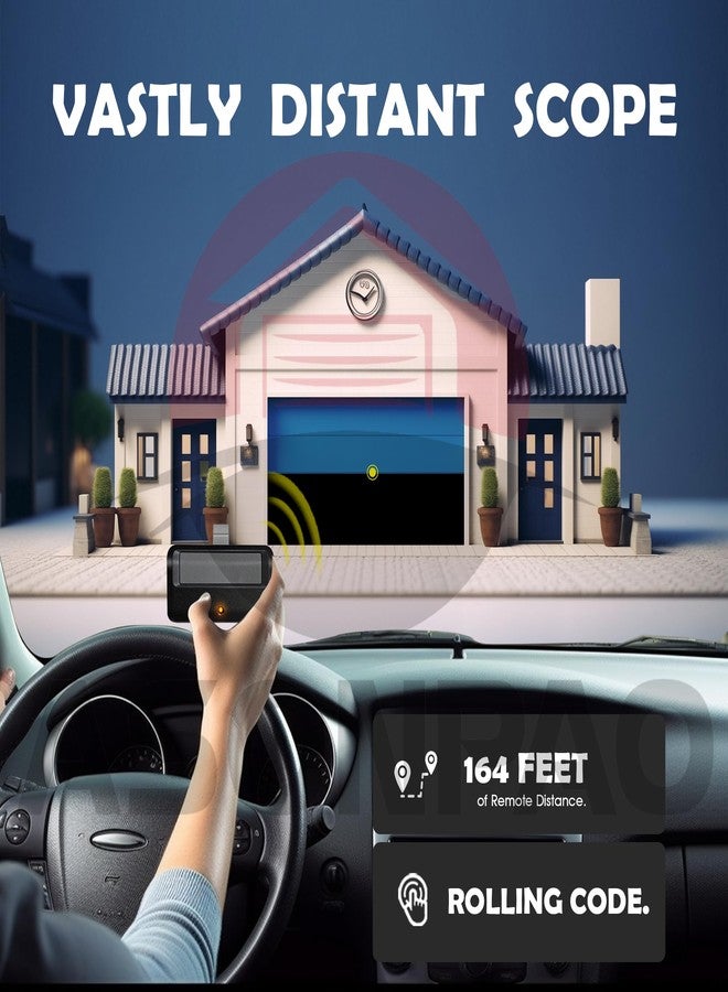 ASONPAO جهاز تحكم عن بعد ASONPAO Alisontech 950ESTD مخصص فقط لزر التعلم الأصفر الخاص بـ Chamberlain Garage Door Opener Security+ 2.0 myQ (عبوة من قطعتين) - Image 3