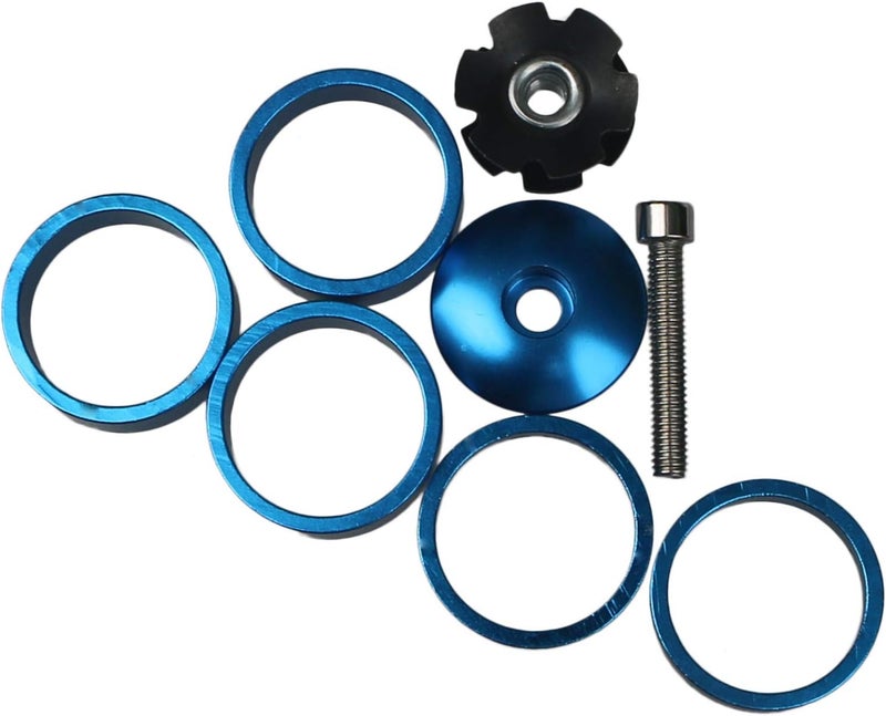 GANOPPER 1 1/8 Inch Headset Spacer with Stem Top Cap,Headset Star Nut Black Red Blue Gold 4 Color - Image 3