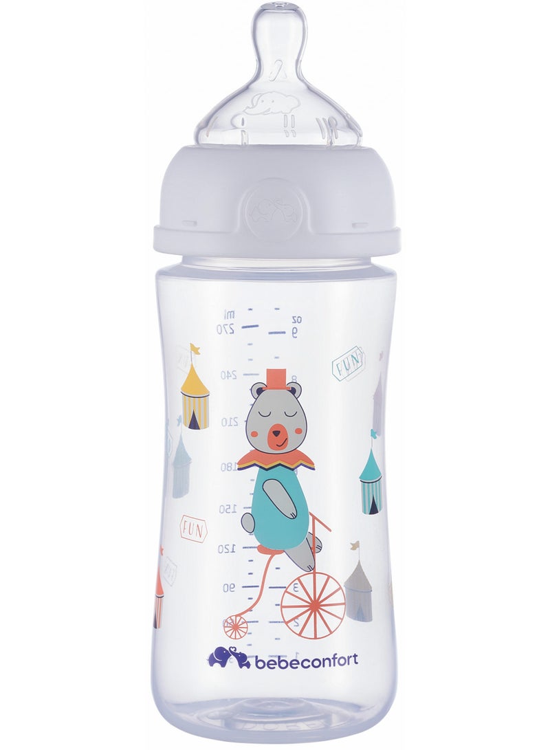 bebe confort Emotion Baby Bottle 0% BPA Silicone Natural Shape Nipple 0-12M 270 ML - Image 2
