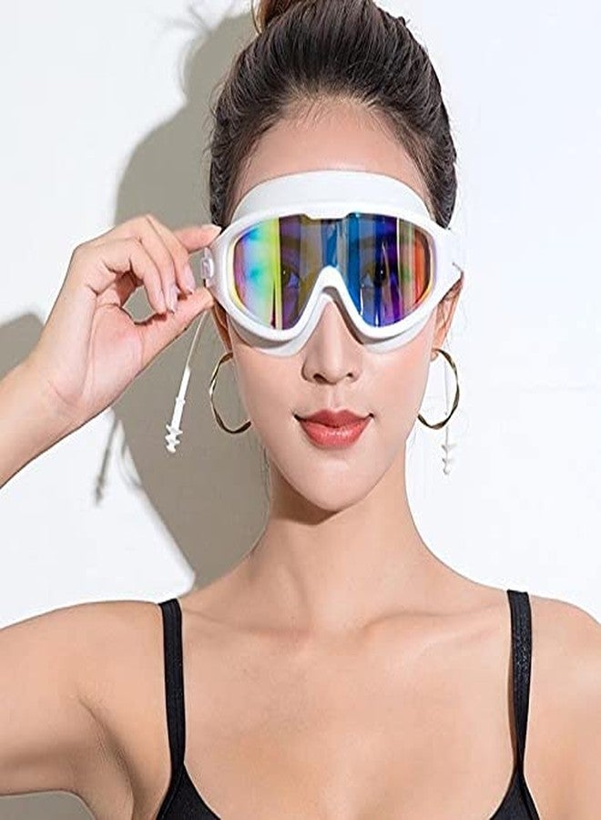 Ritmo نظارات سباحة ريتمو سيليكون مضادة للضباب، حماية من الأشعة فوق البنفسجية للبالغين والرجال والنساء والأطفال مع طقم حافظة واقية - مانعة للتسرب، نظارات سباحة للأطفال. - Image 5