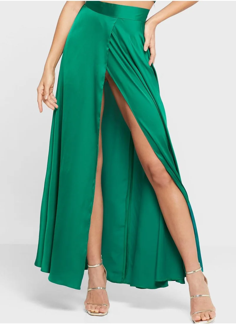 Anita's Cami Crop Top & Front Split Maxi Skirt Set