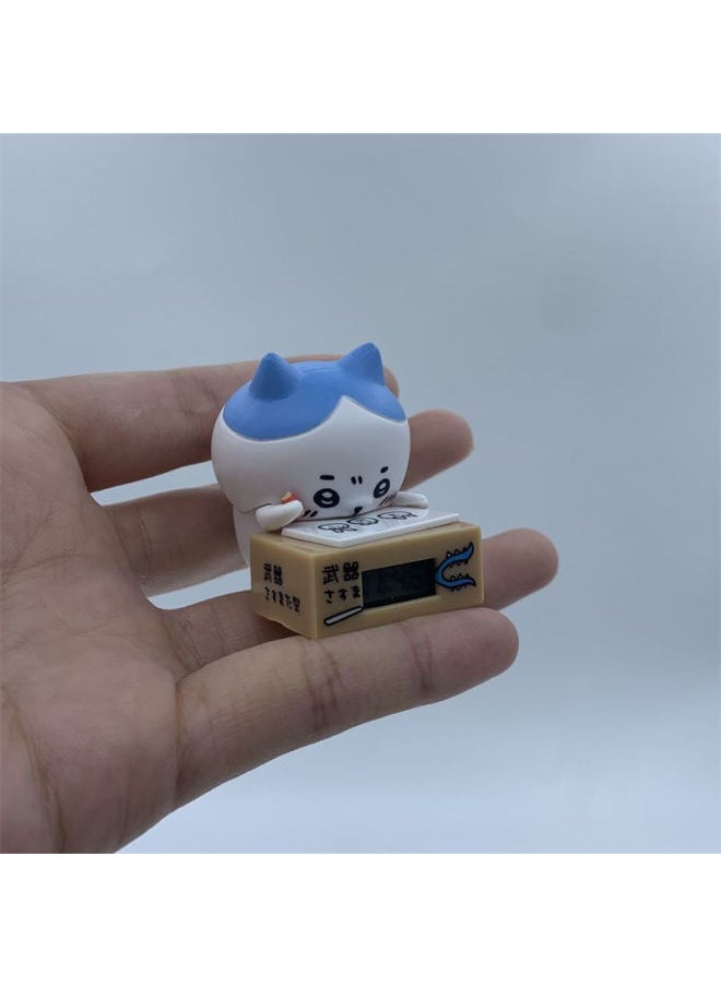 Generic - Qitan Chiikawa Usaqi Small Eight Jiyika Wow Gashapon Cute Doll Desktop Ornaments Female Birthday Gift-Colour:4 Boxes [not Repeated]-Specification:No Alarm Clock Function. Please Be Careful When Photographing. Can Be Used As An Ornament - Image 1